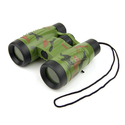 6x30 Binoculars Plastic Colorful Children Telescope with Neck Strap Children Simulation Outdoor Camping Survival Telescope Toys