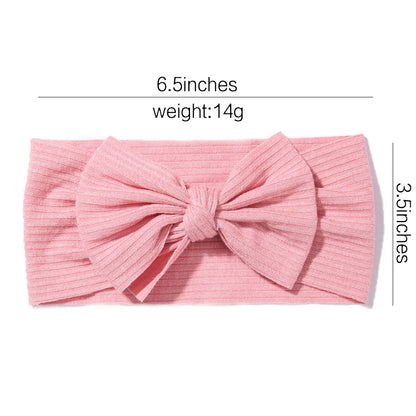 3Pcs/Lot Baby Girl Headband Set Girls Bow Knotted Hair Bands Soft Knitted Kids Headwear Newborn Turban Baby Hair Accessories