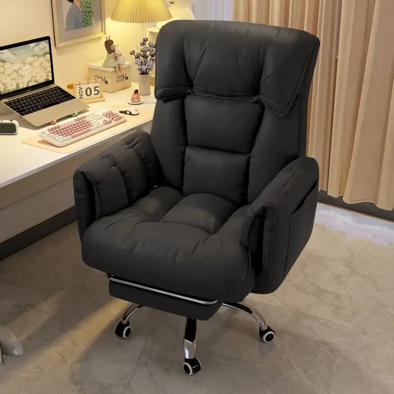 Computer Chair Home Comfortable Long-Sitting Computer Couch Bedroom Dorm Desk Office Lifting Backrest Gaming Chair