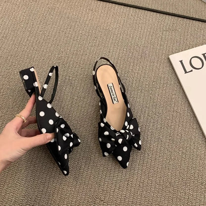 Women's Sandals Fashion Low Heels Sandals Women Shoes Elegant Pointed Straps Fashion Party Pumps Sandalias De Mujer 2023