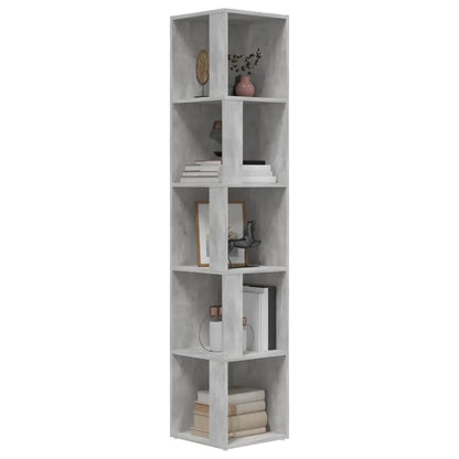 Concrete gray corner cabinet 33x33x33 cm chipboard, multi-use drawer single storage cabinet for Home organization wardrobe