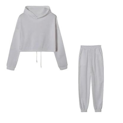 Autumn/winter Fashionable Long Sleeve Casual Sportswear Two-piece Set Sweet Style Pant Sets