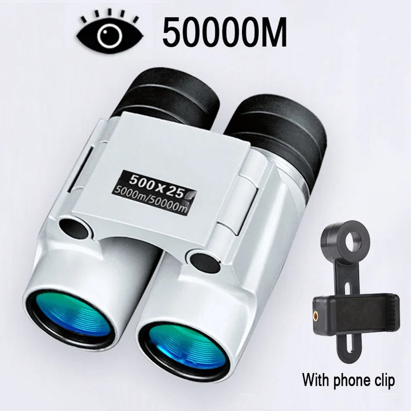 50000M Telescope Auto Focus 500X25 Powerful Binoculars Long Range Professional Mini Portable HD Waterproof Monocular