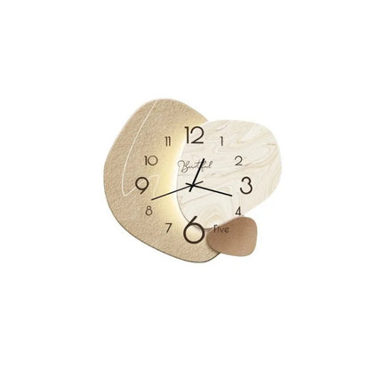 Stylish Simple and Modern Decorative Clock Wall Clock Living Room Luxury Shi Ying Table Hanging Restaurant Home Looks Good