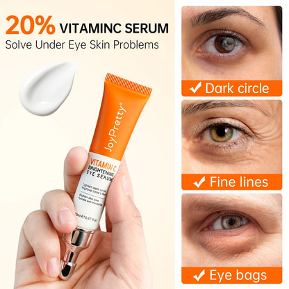 Vitamin C Eye Cream Anti Dark Circles Removal Eye Bags Puffiness Moisturizing Anti-Aging Firming Eyes Skin Care Prdoucts