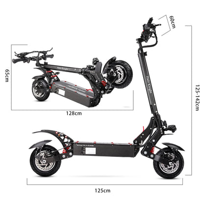 Halo Knight T108 Adult Powerful Electric Scooter 52V 28.8Ah 2000W 65KM/H Fast Dual Motor Escooter Faldable Best Cheap E Scooter