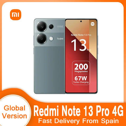 Xiaomi Redmi Note 13 Pro 4G, Smartphone, NFC, Global Version, 256/512GB, Mediatek Helio G99 Ultra, 6.67 " AMOLED Display, 120Hz,