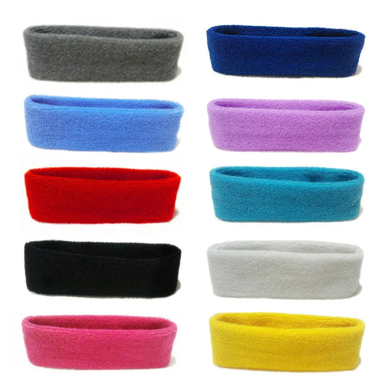 New Women Men Headband Sports Yoga Fitness Stretch Sweatband Hair Band Elasticity Towel Headband Headwear Absorb Sweat Head Band