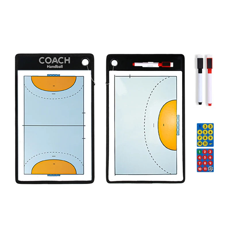 1Set Soccer Ball Tactical Board Magnetic Football Coaching Clipboard Training Match Portable Football Coach Strategy Board