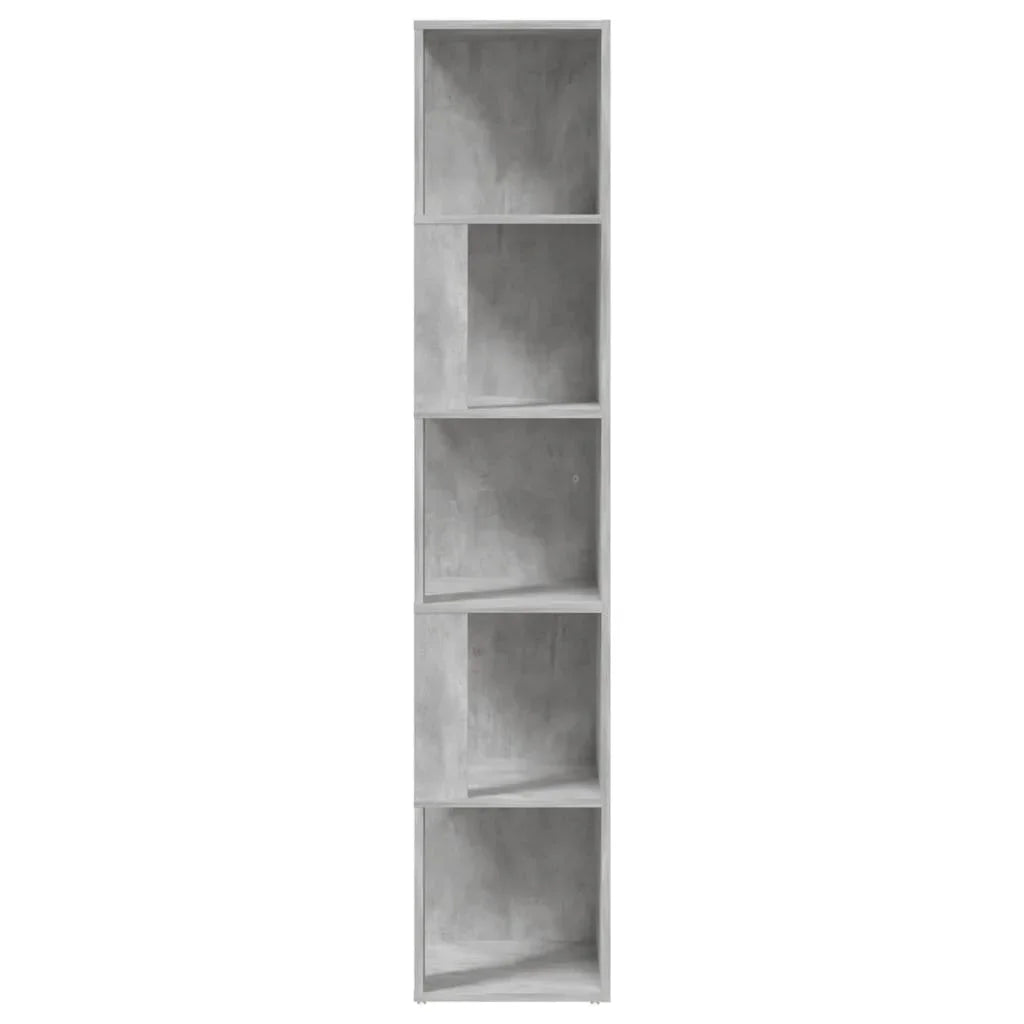 Concrete gray corner cabinet 33x33x33 cm chipboard, multi-use drawer single storage cabinet for Home organization wardrobe