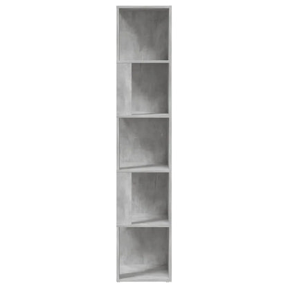 Concrete gray corner cabinet 33x33x33 cm chipboard, multi-use drawer single storage cabinet for Home organization wardrobe