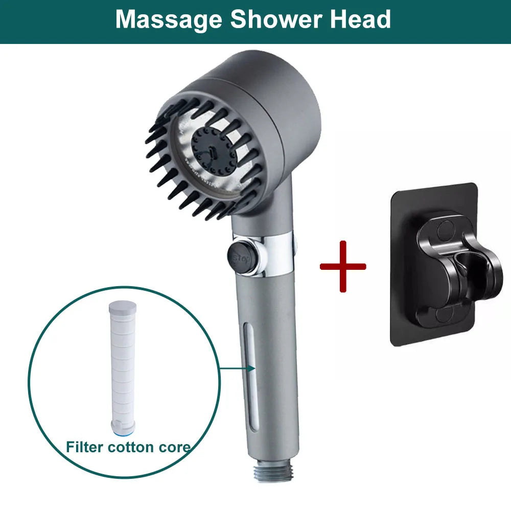 Xiaomi Mijia New High Pressure Shower Head 3 Modes Adjustable Showerheads with Filter Water Saving One-Key Stop Spray Nozzle