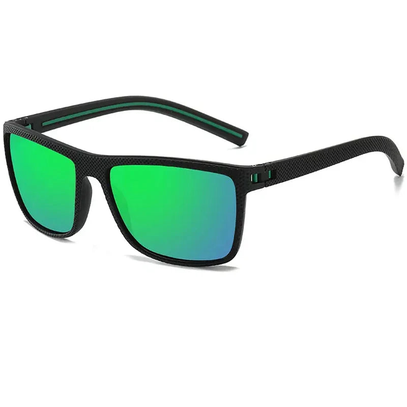 Square Polarized Sunglasses for Men and Women Lightweight Frame Sun Glasses with UV Protection