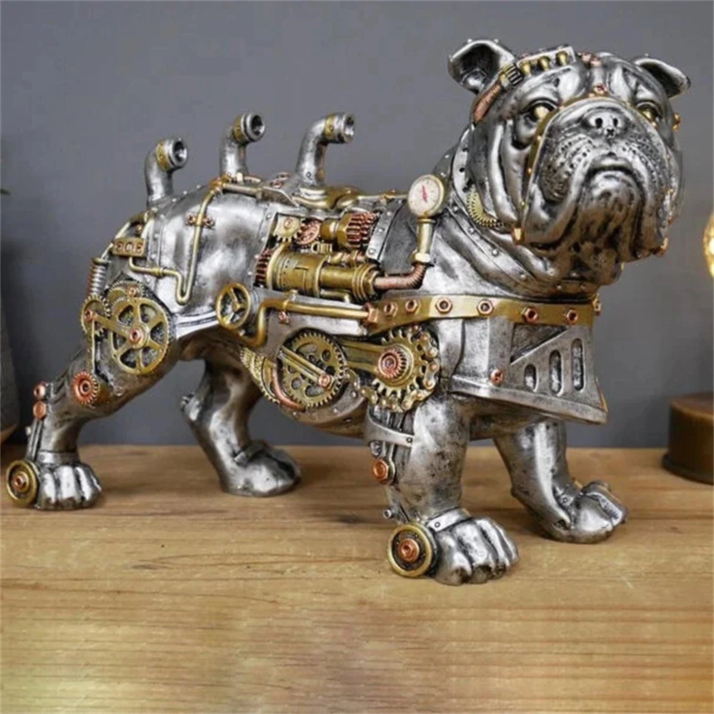 Steampunks Style Animal Sculpture Mechanical Animal Ornament Decoration Heavy Industry Decoration Resin Mechanical Decoration