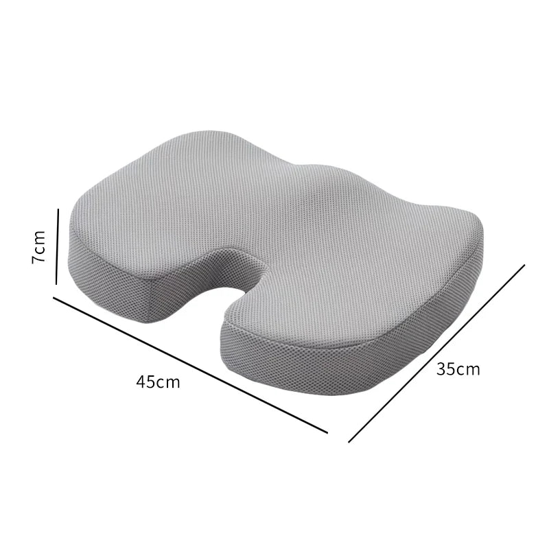 Ergonomic Memory Cotton Office Cushion Hemorrhoid Cushion Chair Cushion Sedentary Artifact Student Ass Cushion