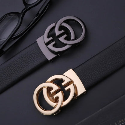 Business Men Belts Luxury Brand Famous Genuine Leather Male Belts for Women High Quality Designers Double G Buckle jeans Strap