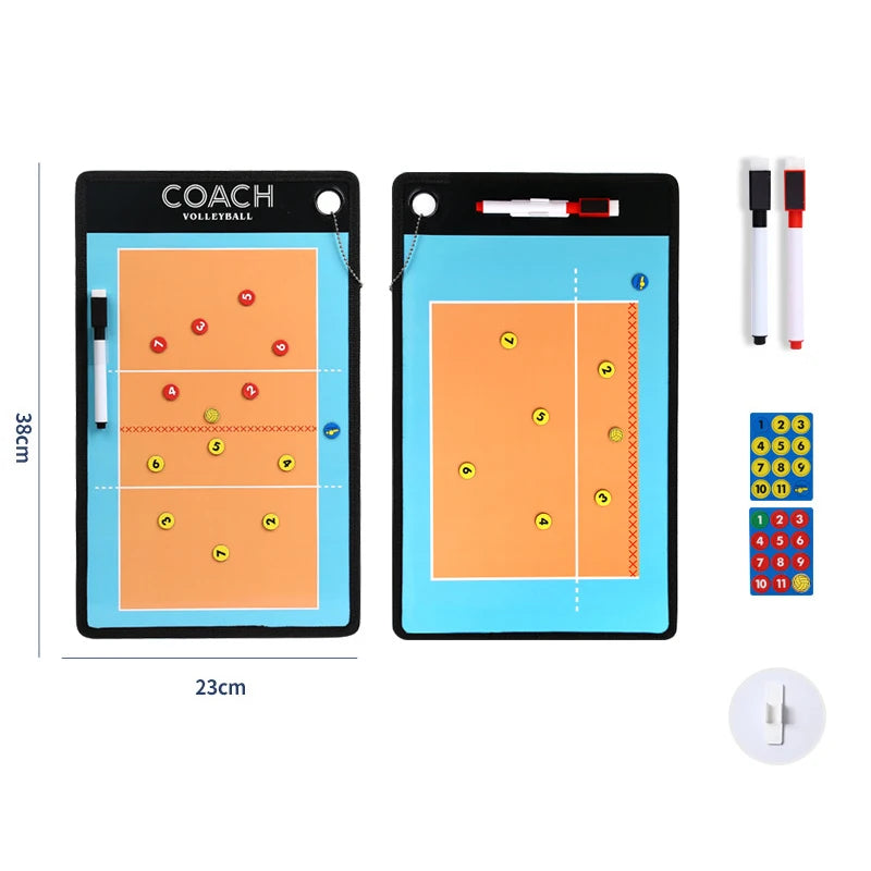 1Set Soccer Ball Tactical Board Magnetic Football Coaching Clipboard Training Match Portable Football Coach Strategy Board