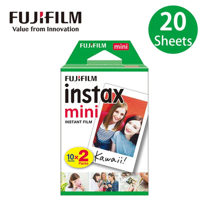 10-100 Sheets Fujifilm Instax Mini 12 Film Mono Monochrome Film For Mini SE 7+ 99 40 Evo 90 Link 2 Printer Instant Photo Camera