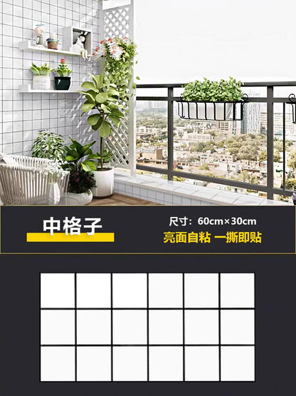 30cmx60cm  Marble Brick Wall Sticker 30x60cm Surface PVC Wallpaper Self-Adhesive Waterproof for Living Room Bedroom Bathroom