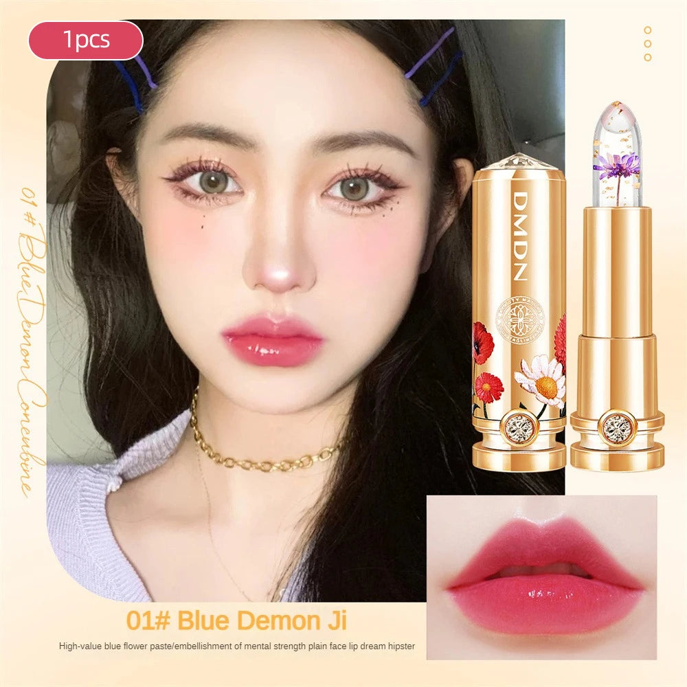 Crystal Temperature Change Lip Balm Vitality Color Lipstick Peach Girl Lip Balm Change Lipstick Lip Care Beauty Makeup TSLM1