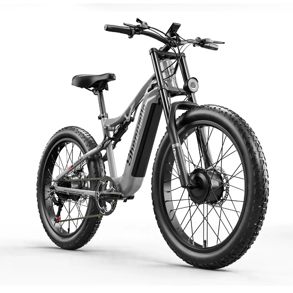 S600 Electric Dual Drive Motor Off-road Lithium Battery Assists Fat Wheel Snow Beach Adult Commuting Mountain Bike