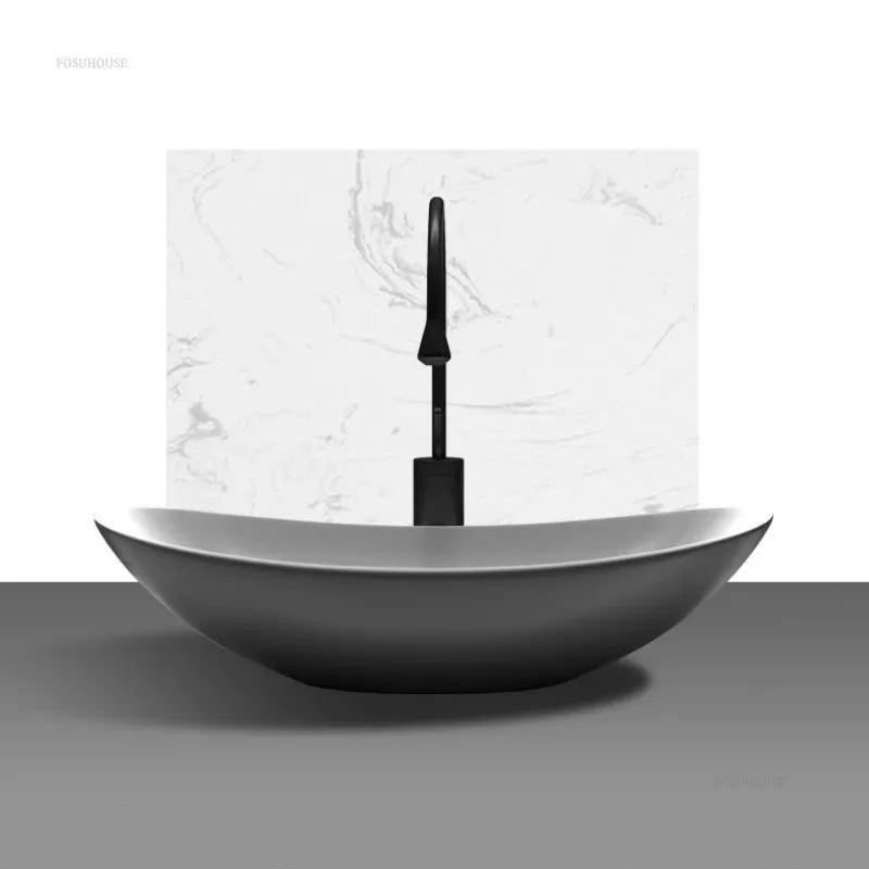 Nordic Bathroom Sink Luxury Bathroom Ceramic Gold Above Counter Basin Modern Home Balcony Wash Basin Sinks  Set