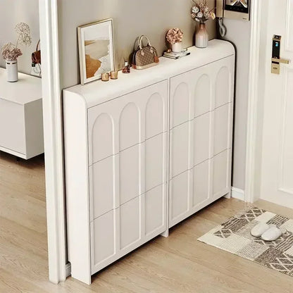 Minimalist Design Wood Shoe Cabinets Living Room Cabinets Shoes Organizers Storage European Style White Organizadores Furniture