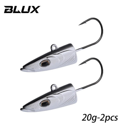 BLUX Happy Sandeel 13cm 27g Soft Live Eel Fishing Lure Paddle Tail Jig Head Hook Vinyls Vibration Artificial Bait Saltwater Gear