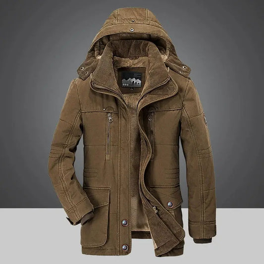 Good Quality Male Fit Winter Coats Multi-pocket Jackets Coat Men Hooded Casual Warm Parkas 7XL Long Winter Coats Down Jackets