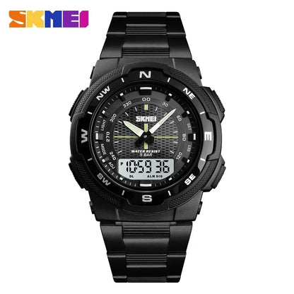 SKMEI 1370  Men Fashion Sport Quartz Clock Luxury Full Steel Business Mens Watches Waterproof Watch Relogio Masculino Watch