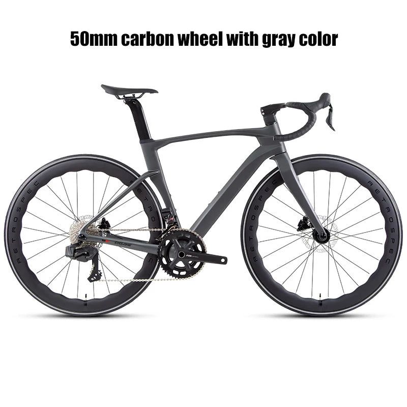 Twitter Full Carbon Road Bike Wireless Electronic Shifting WheelTop EDS TX 2X12 Speed Hydraulic Disc Brake Adult Men's Bicycle