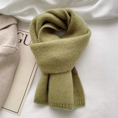 2024 Ladies Cashmere Blend Scarf Women Winter Luxury Solid Color Shawl Wraps Female Warm Thick Wool Neckerchief Blanket Pashmina