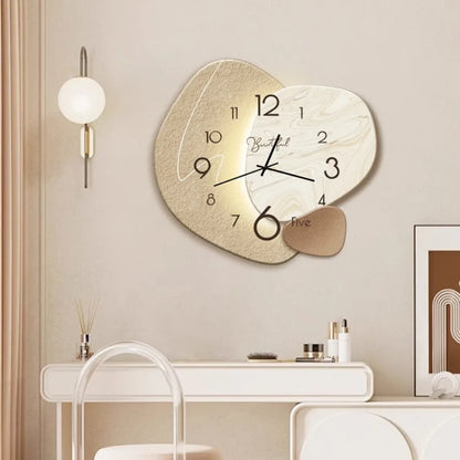 Stylish Simple and Modern Decorative Clock Wall Clock Living Room Luxury Shi Ying Table Hanging Restaurant Home Looks Good