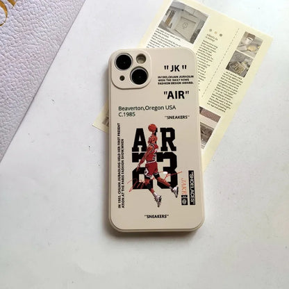 INS Hot Off AIR Sports Shoes Brand Phone Case For iPhone 11 12 13 14 15 16 Pro Max XS XR 7 8 SE Plus Mini White Back Cover