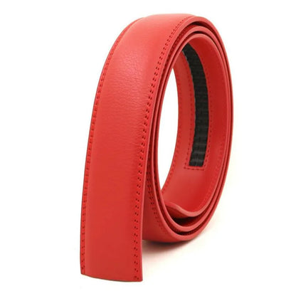 Men's automatic belt body 3.5cm genuine leather belt strip buckle free transfer film two-layer cowhide