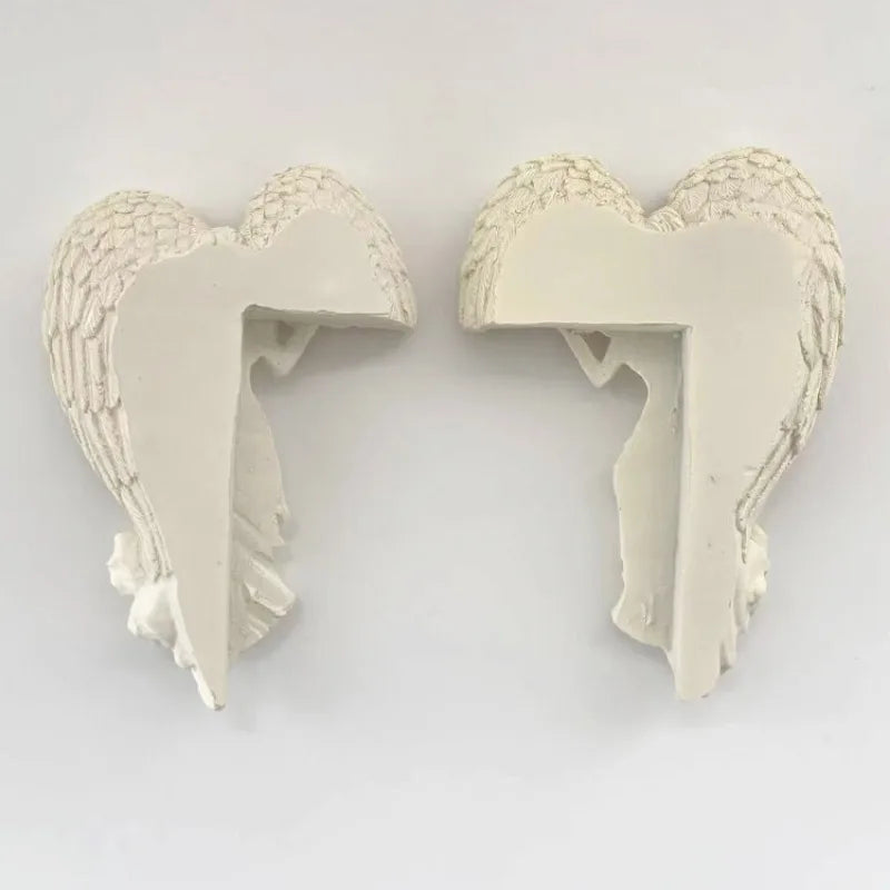 Door Frame Angel Wing Sculpture Simulation Goddesses Action Posture Home Bedroom Living Room Retro Wall Decoration Frame Angel