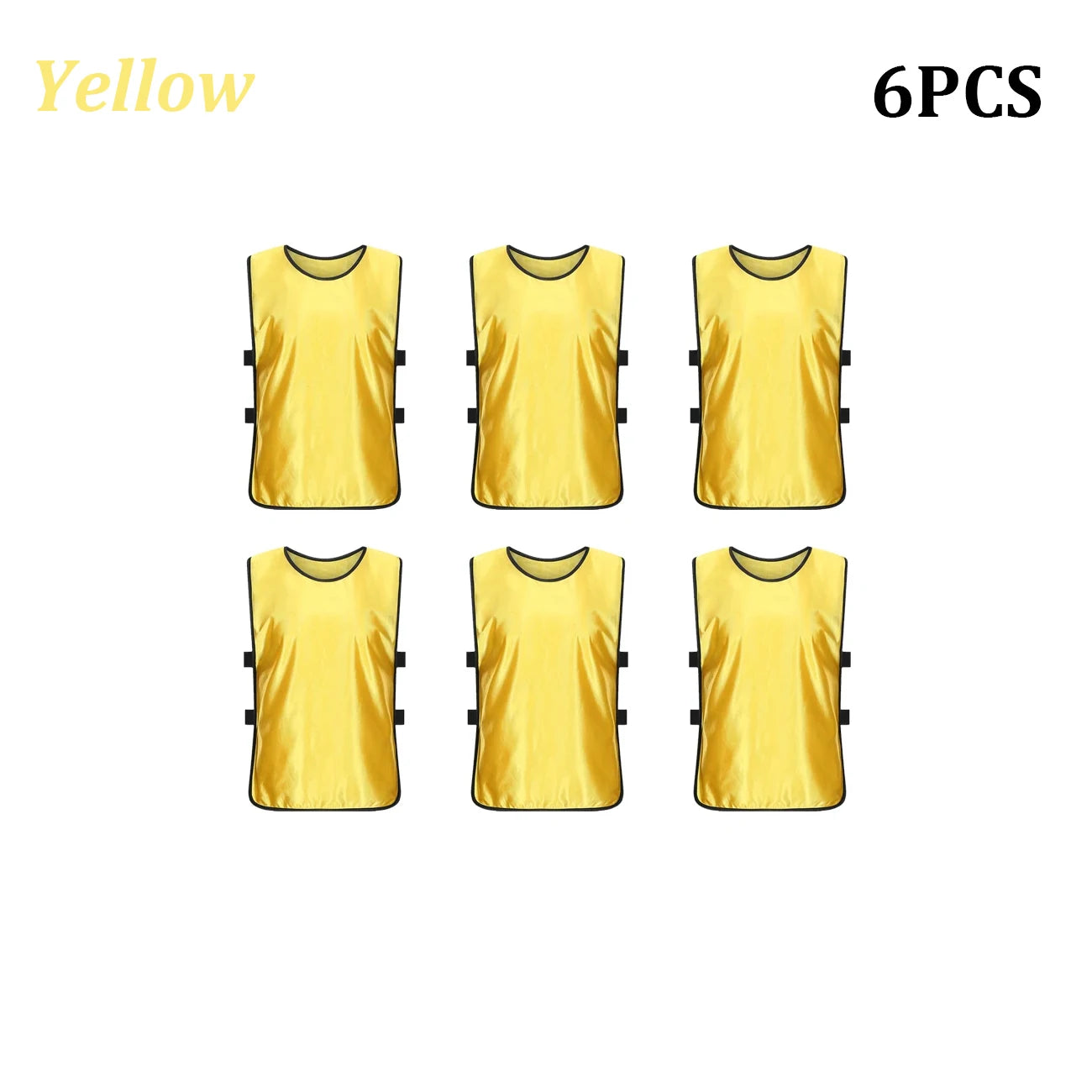 6PCS Soccer Pinnies Quick Drying Football Team Jerseys Sports Soccer Team Training Practice Youth Adult Basketball Sports Vest