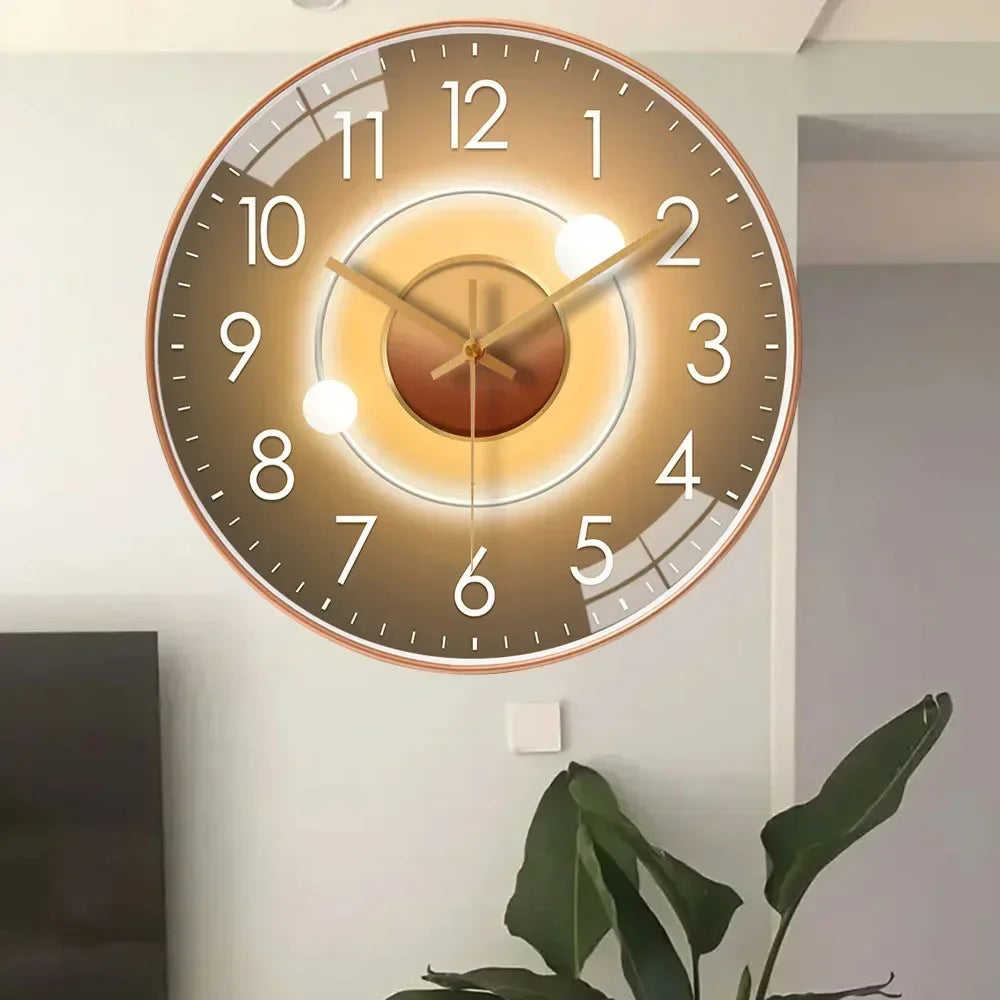 Originality Wall Clock Silent Non-Ticking Battery Operated Wall-mounted Clock Living Room Bedroom Kitchen Office Classroom