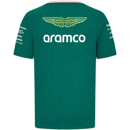 Formula1 Team Racing 2024 New Green Summer Men's Breathable T-Shirt Outdoor Sports Team Casual Short Sleeves T Shirt For Men