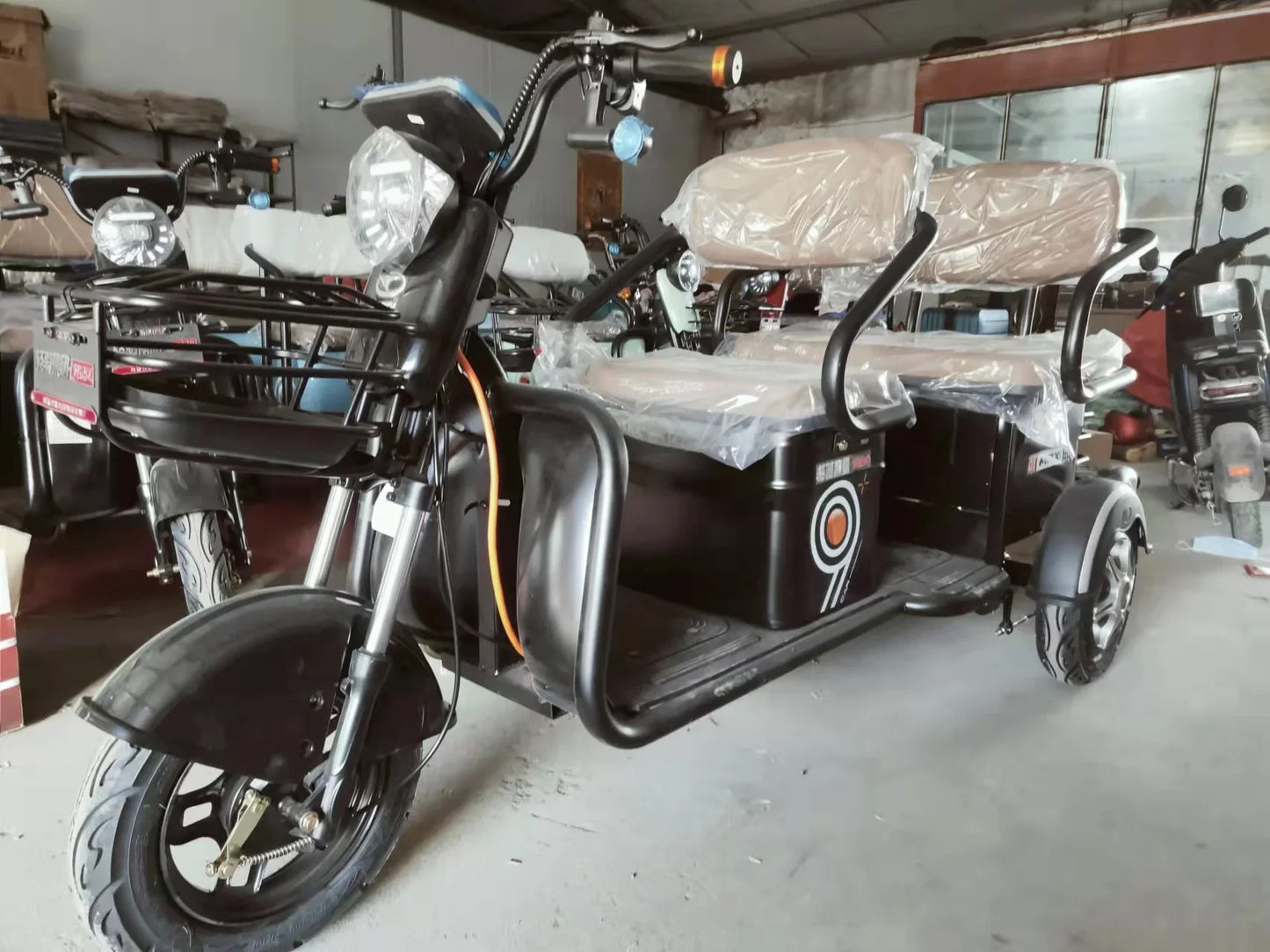 2024 In Stock Electric Passenger Tricycle 48v Three Wheel Electric Tricycle Open Body Type Scooter e-Trikes