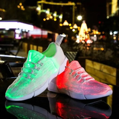 Summer Boy Luminous Glowing Sneakers Men Women Girls Kids LED Light Shoes Children Flashing With Light Adults USB Recharge Shoes