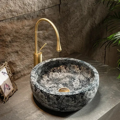 European Retro Bathroom Sinks Home Bathroom Washbasins Creative Ceramics Kitchen Sink Washbasin Garden Pool Countertop Basin C