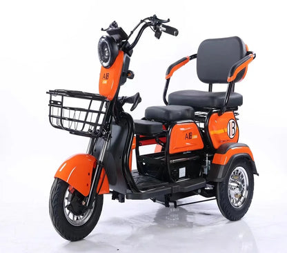 Portable 48V Electric Tricycle for Household Leisure Small Open Body Three-Wheeled Vehicle for Adult  Electric Tricycle