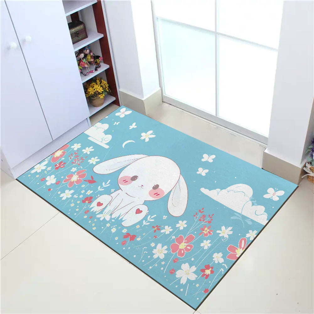 Mat for Hallway Sanrio Cinnamoroll Living Room Rugs Prayer Rug Welcome Home Absorbent Bathroom Rug Kitchen Decoration Floor Mats