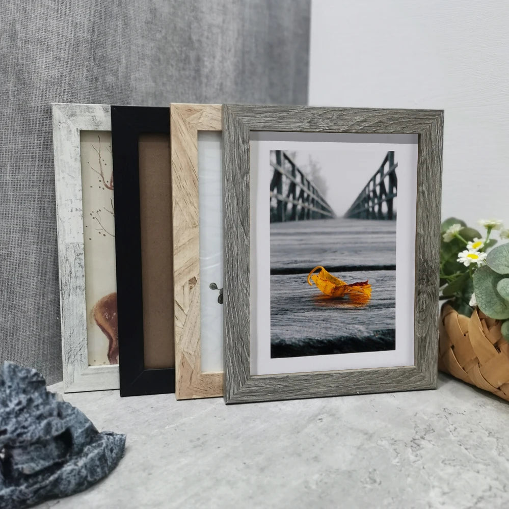 Retro Wooden Photo Frame For Desktop Decor 10X15 15X20 20X25 A4 Picture Frame Stand For Pictures Photo Decor Commemorative Gift