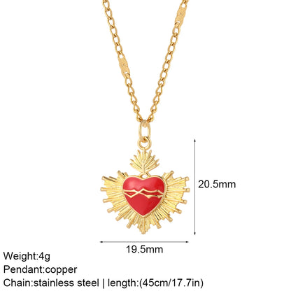 Heart Evil Blue Eye Sun Necklace for Women Cute Dog Bee Elephant Gold Color Pendant Woman's Collars Long Stainless Steel Chains