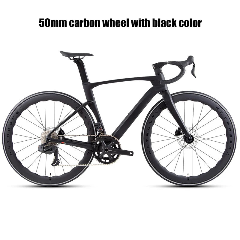 Twitter Full Carbon Road Bike Wireless Electronic Shifting WheelTop EDS TX 2X12 Speed Hydraulic Disc Brake Adult Men's Bicycle