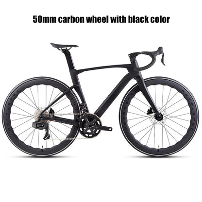 Twitter Full Carbon Road Bike Wireless Electronic Shifting WheelTop EDS TX 2X12 Speed Hydraulic Disc Brake Adult Men's Bicycle