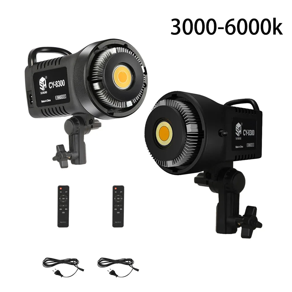 2 pack 100W Photography LED Video Light  Daylight-Balanced Sun Lamp for Portrait Flash Studio Accessories Youtube Live