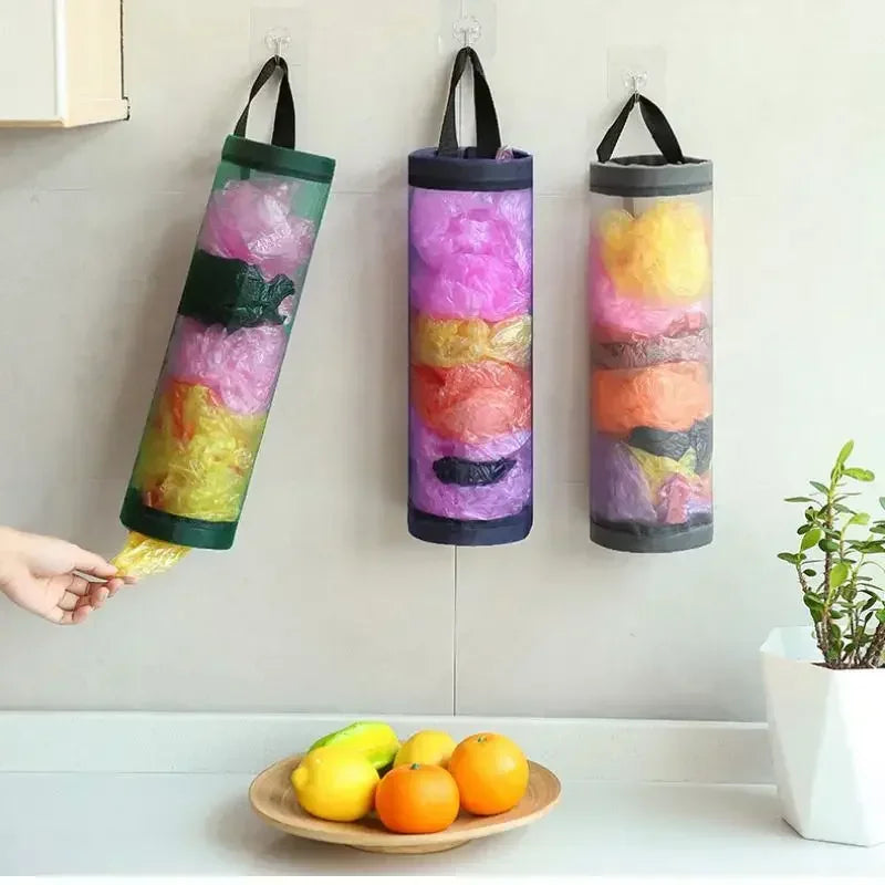 3/1 PCS Garbage Bag Storage Kitchen Garbage Organizer Plastic Bag Holder Organizing Hanging Garbage Collection Storage Bag